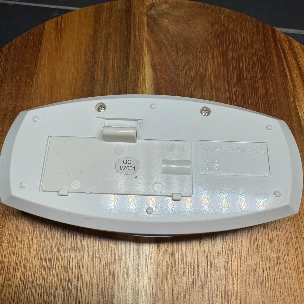 Westclox TravelScape Digital Alarm Clock White Nature Sounds Portable 2001 Vtg